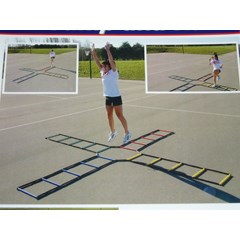 Agility Cross Ladder + Exercise cards