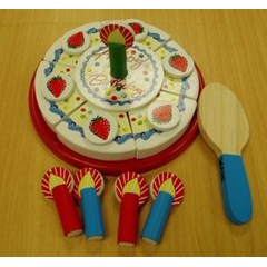 Pretend Birthday Cake - wooden